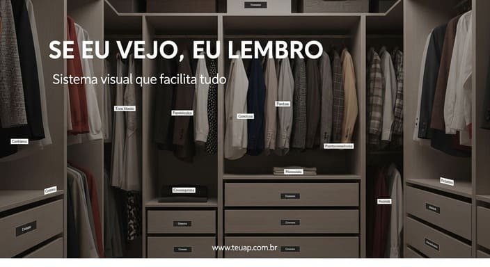 “Se eu não vejo, eu esqueço” — resolva isso com sistema visual