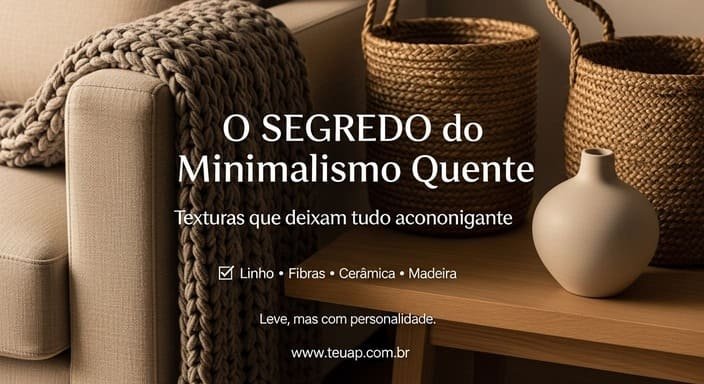 Textura é o segredo que evita a casa “sem graça”