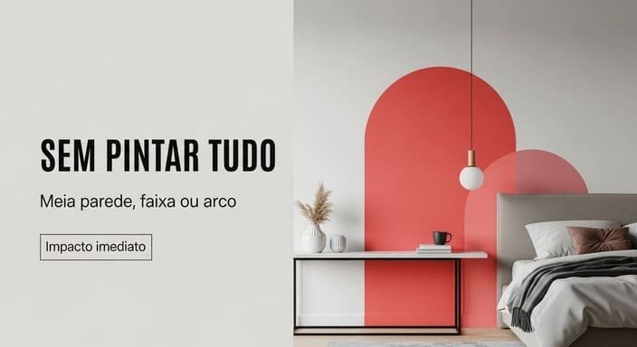 Você não precisa pintar a parede inteira (sério)
