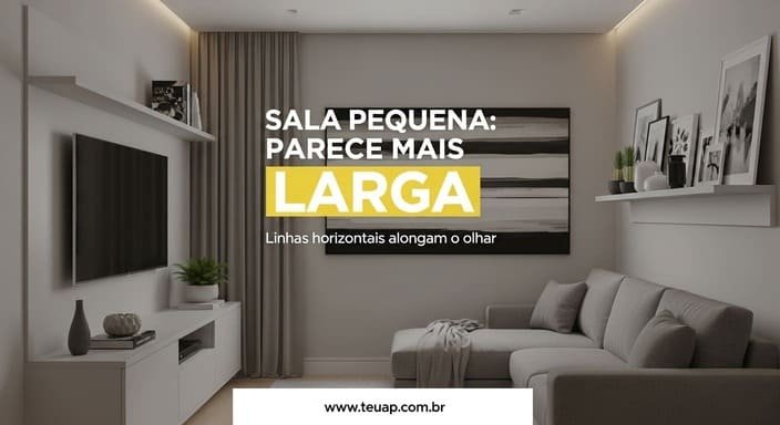 Desencoste o olhar: linhas horizontais ampliam (muito)