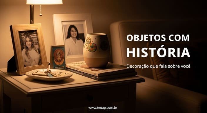 Troque “enfeite” por “objeto com história”