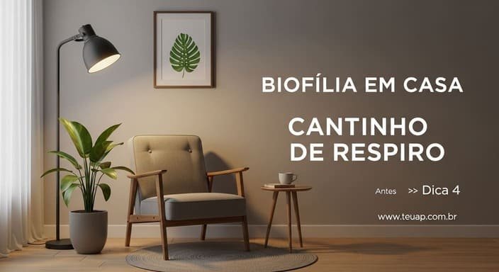 Crie um mini “cantinho de respiro” (oásis de 1 metro)