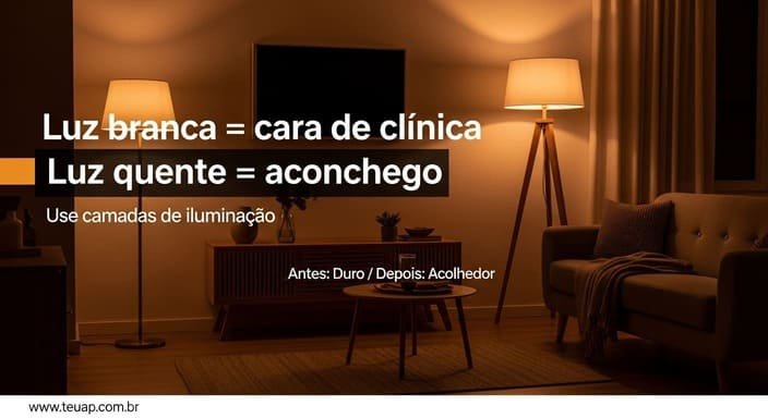 Use iluminação quente (e pare de sofrer com luz branca)