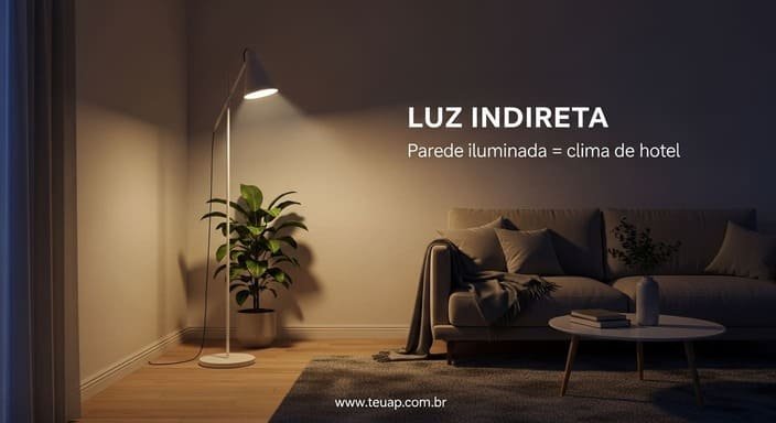 Faça a parede trabalhar por você (luz rebatida)