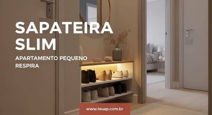 Sapateira slim ou nicho baixo para “tirar do caminho”