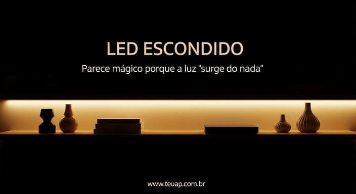 Fita LED: o truque que vira “mágica” quando bem feito