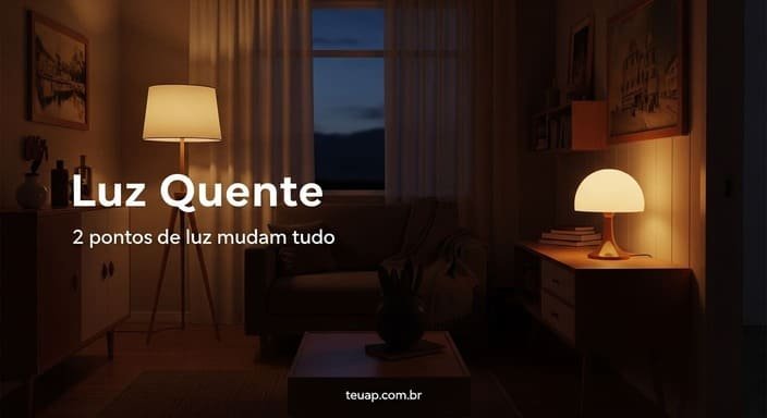 Que tipo de iluminação combina com retrô-moderno?