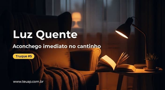Troque o “amarelo apagado” por luz quente estratégica