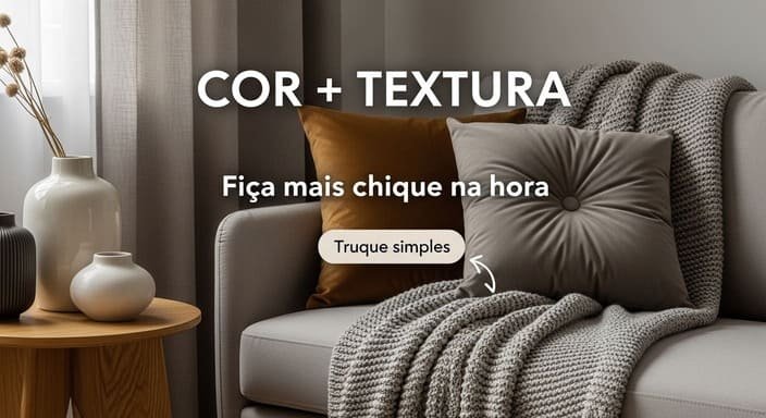 Misture texturas (porque dopamina não é só cor)