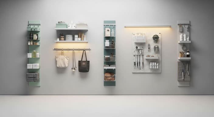 Pendure o que pode ser pendurado (vertical é seu melhor amigo)