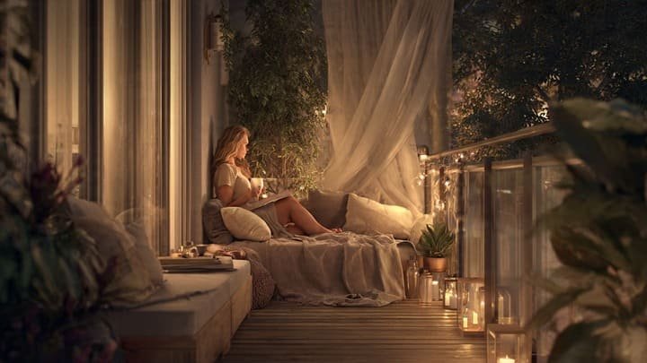 Tecidos leves e luz indireta: o toque final que abraça