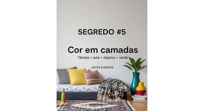 Use cor em camadas (o segredo para ficar vivo sem ficar pesado)