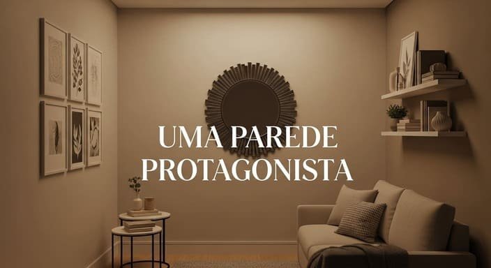 Menos “miudezas”, mais impacto: 1 parede protagonista