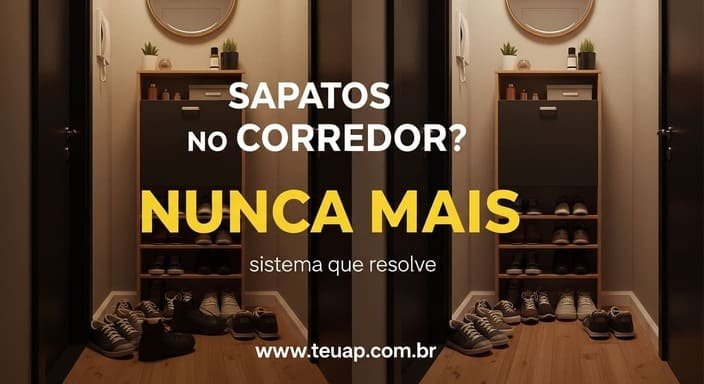 Organização de sapatos: o fim do caos em 1 decisão