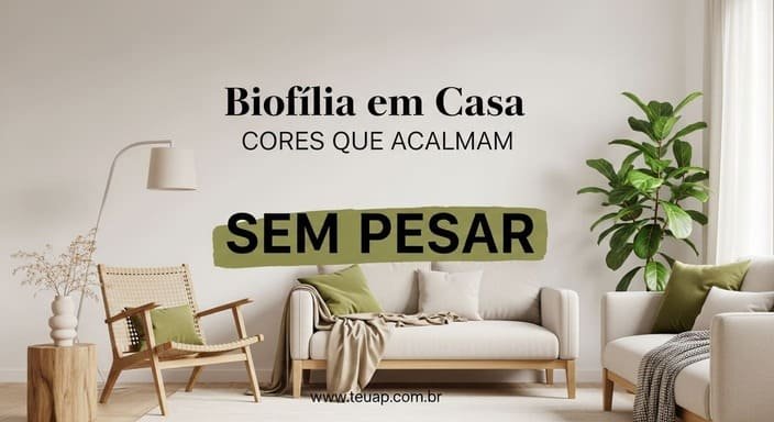 Quais cores funcionam melhor na decoração biofílica?