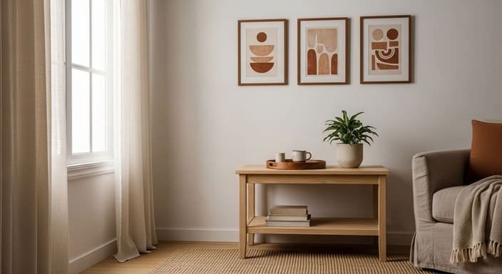 Traga madeira (ou “efeito madeira”) em pequenos pontos estratégicos