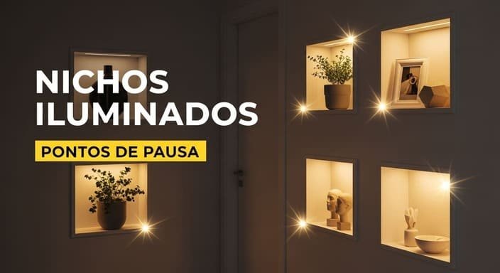 Nichos iluminados: o “ponto de pausa” que acalma sua mente
