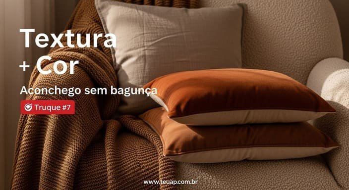 Traga uma textura com cor: bouclé, tricô, linho, veludo