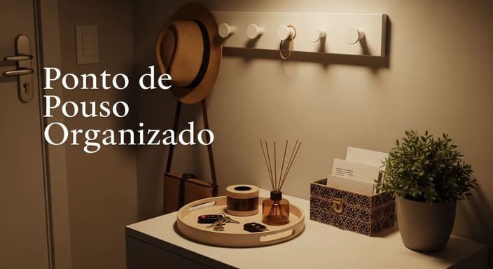 Crie um “ponto de pouso” (sem virar bagunça)