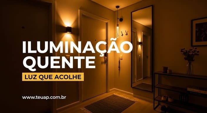Iluminação quente (o truque invisível do conforto)