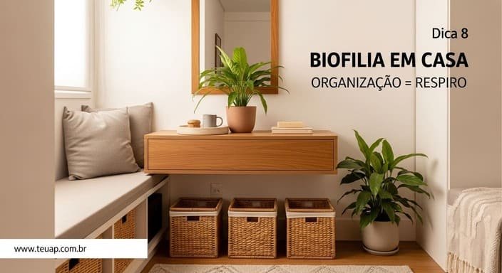 Faça da organização parte da biofilia (natureza precisa de espaço)