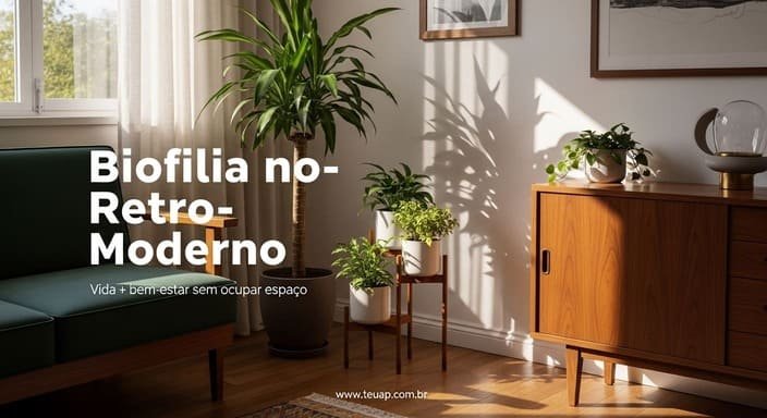 Biofilia (plantas) para dar vida e suavizar o contraste