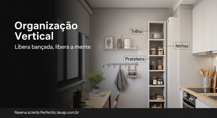 Organização vertical: libera bancada e libera a mente