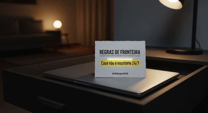 Crie 2 “regras de fronteira” (pra sua casa parar de virar escritório)