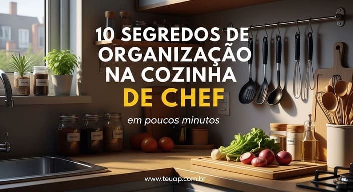 10 Segredos de Organização na Cozinha que Deixam Tudo “de Chef” em Poucos Minutos
