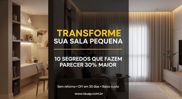 Transforme sua Sala Pequena 10 Segredos que Fazem o Ambiente Parecer 30% Maior