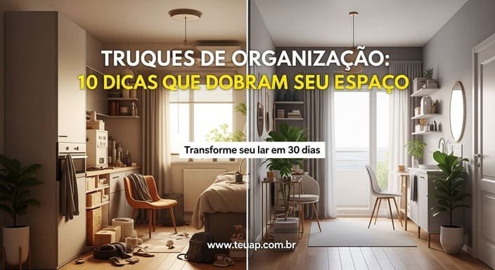 Truques de Organização: 10 Dicas que Dobram seu Espaço