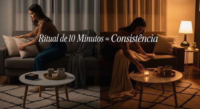 O ritual dos 10 minutos: sala apresentável todo dia (sem sofrimento)