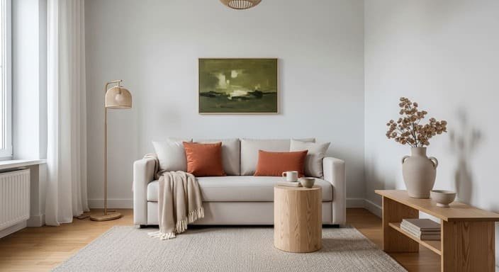 Base visual: neutros + repetição + 1 destaque