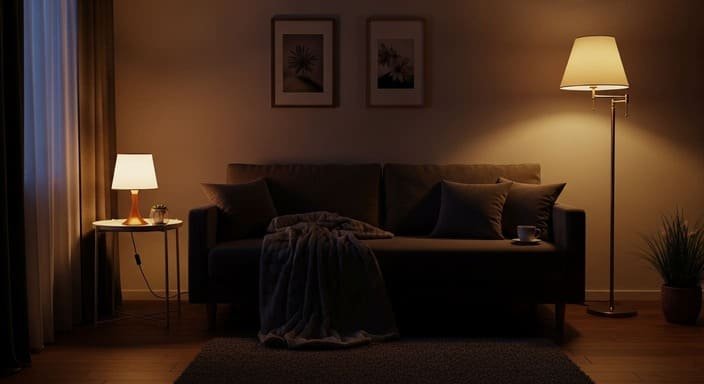 Luz quente e indireta: o segredo do clima aconchegante