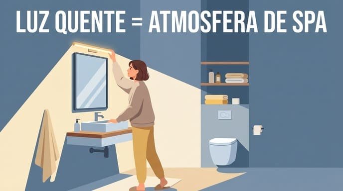 Luz quente = clima de spa