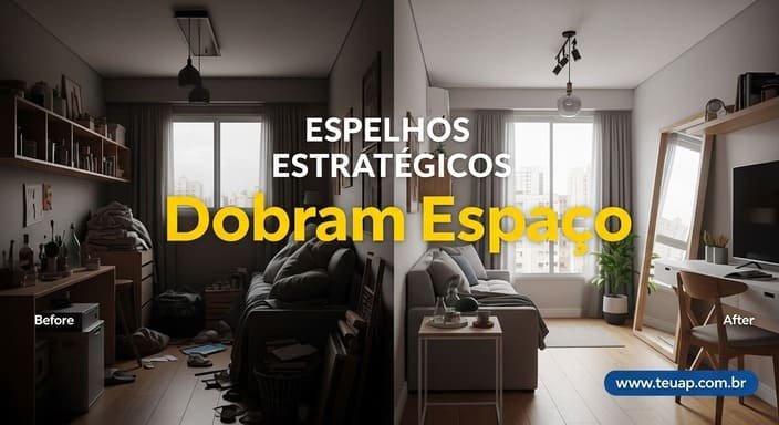 Espelhos Estratégicos Dobram Espaço
