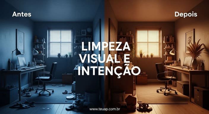O ponto de partida: Limpeza visual e intenção