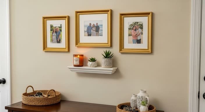 Detalhes Pessoais: Transforme Hall em Refúgio Acolhedor