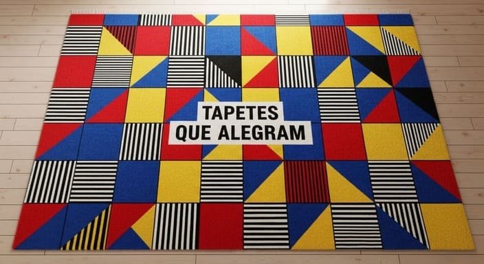 Tapetes que delimitam e alegram