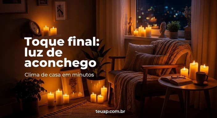 Toque final: luz de aconchego
