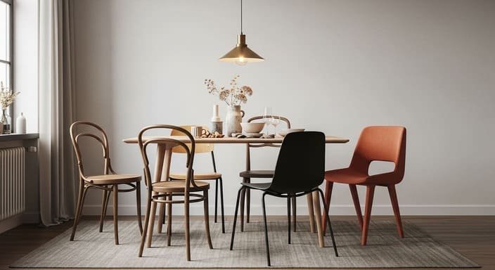 Mix de Cadeiras na Decoração