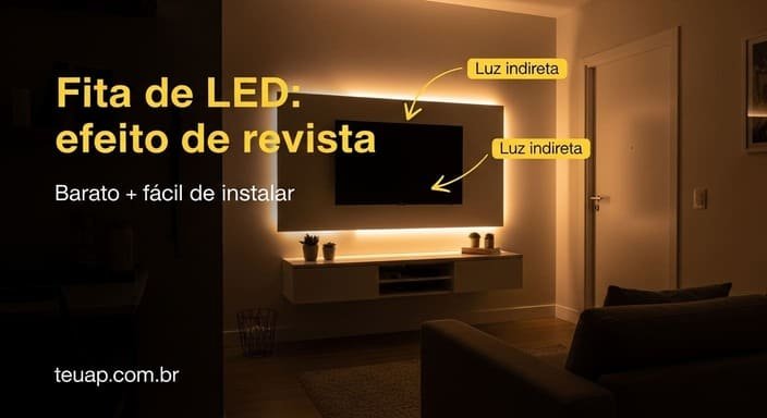 Fita de LED: efeito de revista