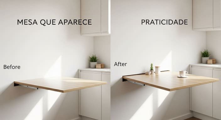 Mesa Retrátil: Espaço sob Medida