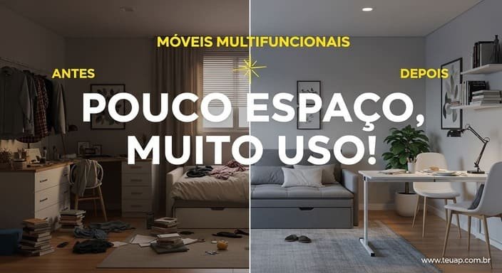 Móveis Multifuncionais / Pouco Espaço, Muito Uso!