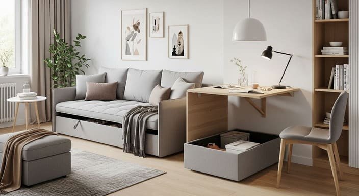 Móveis Multifuncionais: Cada Peça Trabalha em Dobro