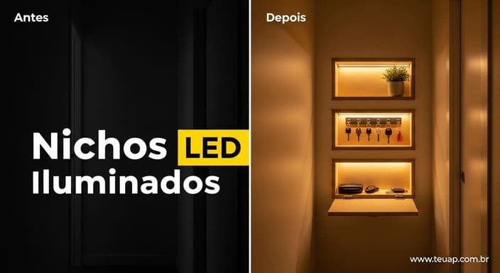 Nichos Iluminados com LED DIY