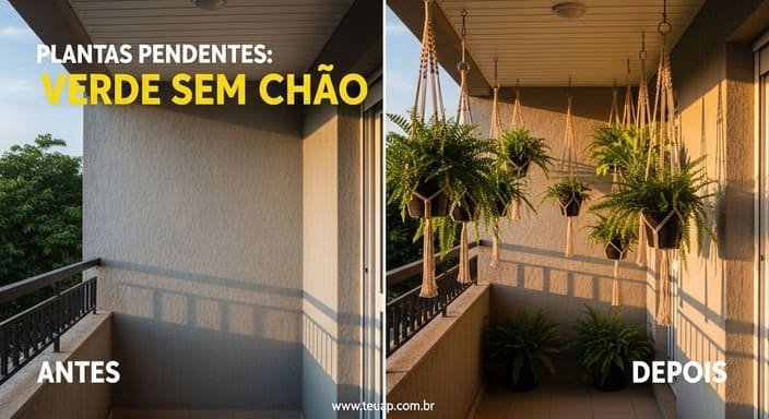 Plantas Pendentes: Verde Sem Chão