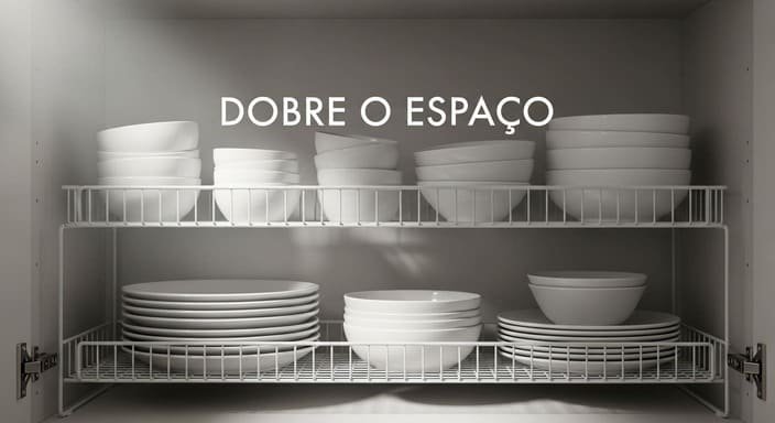 Organizadores de Armário: Otimização Invisível