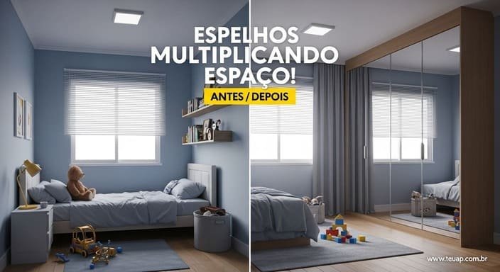 Espelhos Multiplicando Espaço!