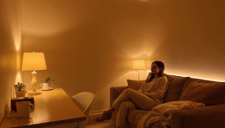 Iluminação barata que muda o clima do apê